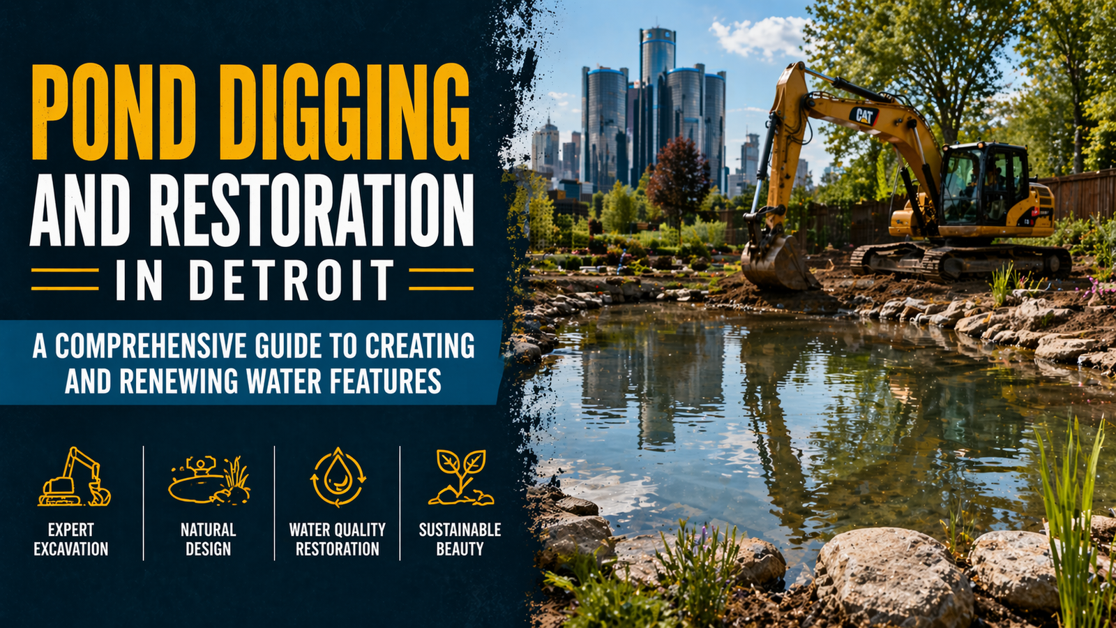 Pond Digging and Restoration in Detroit: A Comprehensive Guide to Creating and Renewing Water Features